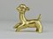 Mid-Century Brass Fawn Figurine by Walter Bosse for Hertha Baller, Austria, 1950s 6