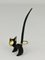 Brass Cat Jewelry Ring Holder by Walter Bosse for Baller Austria, 1950s 9