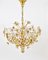 Bunch of Flowers Chandelier in Gilt Brass and Faceted Crystals from Palwa, 1970s 3