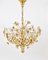 Bunch of Flowers Chandelier in Gilt Brass and Faceted Crystals from Palwa, 1970s, Image 3