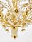 Bunch of Flowers Kronleuchter aus Vergoldetem Messing & facettierten Kristallen von Palwa, 1970er 16