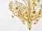 Bunch of Flowers Chandelier in Gilt Brass and Faceted Crystals from Palwa, 1970s, Image 14