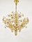 Bunch of Flowers Chandelier in Gilt Brass and Faceted Crystals from Palwa, 1970s 12