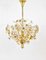 Bunch of Flowers Chandelier in Gilt Brass and Faceted Crystals from Palwa, 1970s, Image 19