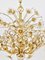 Bunch of Flowers Chandelier in Gilt Brass and Faceted Crystals from Palwa, 1970s, Image 9