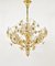 Bunch of Flowers Chandelier in Gilt Brass and Faceted Crystals from Palwa, 1970s, Image 8