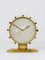 Grande Horloge de Table Moderniste en Laiton, Allemagne, 1950s 2