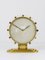 Large Modernist Brass Table Clock, Germany, 1950s, Image 2