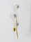 Applique grande Auguri floreale in ottone attribuita a Kalmar, Austria, anni '50, set di 2, Immagine 10