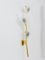 Applique grande Auguri floreale in ottone attribuita a Kalmar, Austria, anni '50, set di 2, Immagine 4
