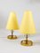 Art Deco Brass Table Lamps with Crystal Glass Balls from Bakalowits, 1930s, Set of 2 15