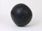 Schwarzer Vintage Medizinball aus Leder, Tschechische Republik, 1930er 2