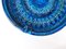 Großer Mid-Century Runder Rimini Blau Glasierter Aschenbecher Aldo Londi für Bitossi zugeschrieben, 1950er 7
