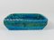 Mid-Century Rimini Blue Glazed Square Ashtray attributed to Aldo Londi for Bitossi, Italy, 1950s, Image 14