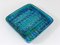 Mid-Century Rimini Blue Glazed Square Ashtray attributed to Aldo Londi for Bitossi, Italy, 1950s, Image 6