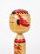 Handbemalte dekorative Togatta Kokeshi Puppenfigur, Nordjapan, 1930er 4