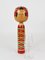 Handbemalte dekorative Togatta Kokeshi Puppenfigur, Nordjapan, 1930er 5