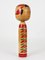 Handbemalte dekorative Togatta Kokeshi Puppenfigur, Nordjapan, 1930er 6