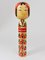 Figura de muñeca Kokeshi decorativa pintada a mano, norte de Japón, años 30, Imagen 9