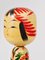 Figura de muñeca Kokeshi decorativa pintada a mano, norte de Japón, años 30, Imagen 6