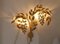 Lampada da parete a forma di palma in metallo dorato in stile Maison Jansen di Hans Kögl, Germania, anni '70, Immagine 7