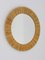 Mid-Century Round Wall Mirror with Raffia Bast Frame, France, 1950s, Image 9