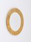Mid-Century Round Wall Mirror with Raffia Bast Frame, France, 1950s, Image 7