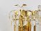 Mid-Century Gilt Brass and Crystal Icicle Glass Scone attributed to J. T. Kalmar for Kalmar, 1970s, Image 5