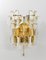 Mid-Century Gilt Brass and Crystal Icicle Glass Scone attributed to J. T. Kalmar for Kalmar, 1970s, Image 4