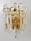 Mid-Century Gilt Brass and Crystal Icicle Glass Scone attributed to J. T. Kalmar for Kalmar, 1970s 7
