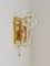 Bollo de vidrio carámbano Mid-Century de latón dorado y cristal atribuido a JT Kalmar para Kalmar, años 70, Imagen 17