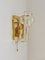 Mid-Century Gilt Brass and Crystal Icicle Glass Scone attributed to J. T. Kalmar for Kalmar, 1970s 17