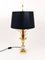 Hollywood Regency Gilt Brass and Glass Pineapple Leaf Table Lamp by Maison Charles, France, 1970s 6