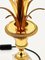 Hollywood Regency Tischlampe aus vergoldetem Messing & Glas mit Ananasblatt von Maison Charles, Frankreich, 1970er 9
