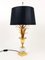 Hollywood Regency Gilt Brass and Glass Pineapple Leaf Table Lamp by Maison Charles, France, 1970s, Image 8