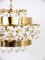 Gold-Plated Bakalowits Brass Chandelier with Diamond Crystals from Bakalowits & Söhne, Austria, 1970s, Image 10