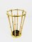 Austrian Modernist Bamboo Brass Umbrella Stand, 1950s 7