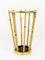 Austrian Modernist Bamboo Brass Umbrella Stand, 1950s 4