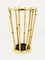 Austrian Modernist Bamboo Brass Umbrella Stand, 1950s 8