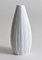 Jarrón de porcelana a rayas en blanco atribuido a Martin Freyer para Rosenthal, Alemania, años 60, Imagen 10