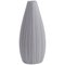 White Relief Striped Porcelain Vase attributed to Martin Freyer for Rosenthal, Germany, 1960s 1