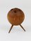 Walnut Ball Tripod Candleholder, Austria, 1950s 3