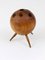 Walnut Ball Tripod Candleholder, Austria, 1950s 8