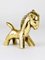 Mid-Century Horse Brass Figurine by Walter Bosse for Herta Baller, Austria, 1950s 3