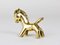Mid-Century Horse Brass Figurine by Walter Bosse for Herta Baller, Austria, 1950s 4