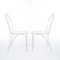 Mid-Century White Iron Garden Bench, Table and Chairs from Karasek, Austria, 1950s, Set of 4 5