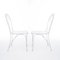 Mid-Century White Iron Garden Bench, Table and Chairs from Karasek, Austria, 1950s, Set of 4, Image 5