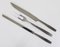 Boxed Amboss 2050 Carving Knives and Fork attributed to Helmut Alder, Austria, 1950s, Set of 3 6
