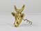 Cow Brass Cork Screw Bottle Opener by Walter Bosse for Herta Baller, Austria, 1950s, Image 3