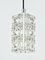 Lámpara colgante de cristal facetado de Bakalowits & Söhne, Austria, años 60, Imagen 7